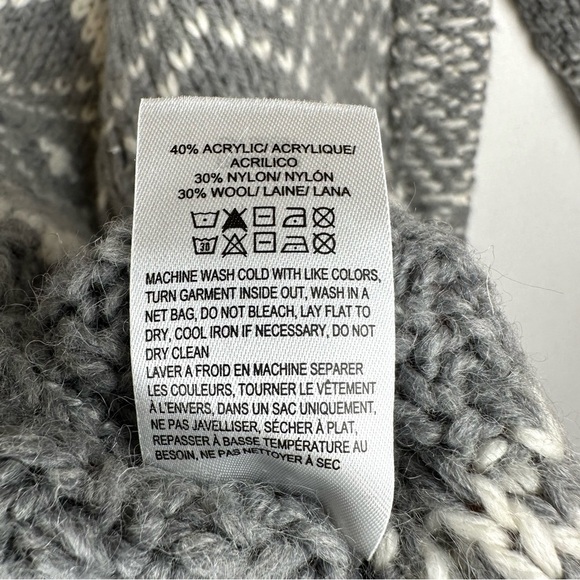 Lucky Brand Fair Isle Open Front Long Sweater Cardigan - Picture 5 of 7